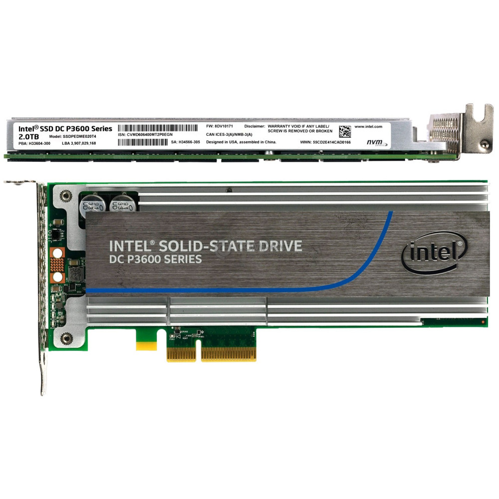 SSDPEDME020T4 INTEL PCIE NVME 3.0  32GBPS SOLID-STATE DRIVE DC P3600 SERIES 2TB P3600